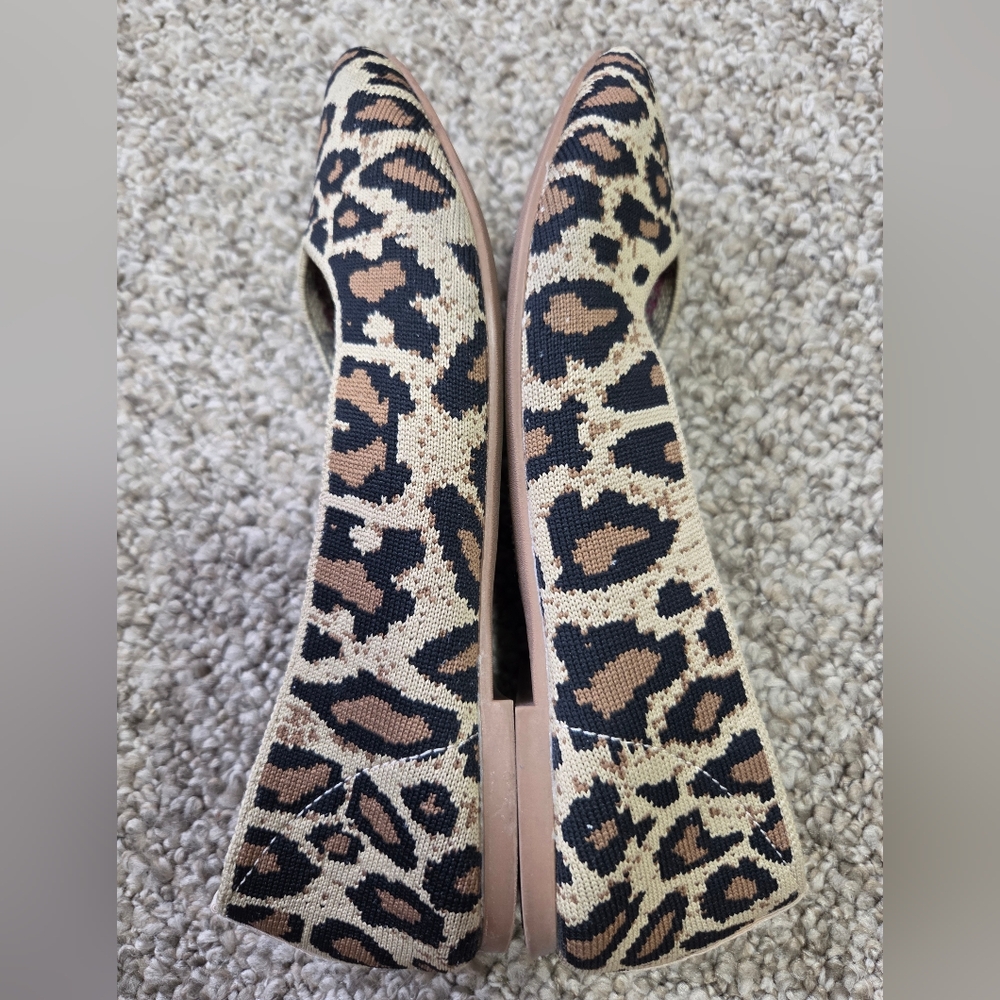 Sketchers Air Cooled Cleo Claw-Some Baklet Flats Cheetah Animal Print Sz 7 - Picture 8 of 11